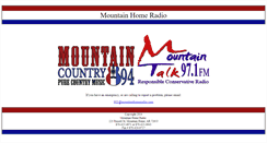 Desktop Screenshot of mountainhomeradio.com